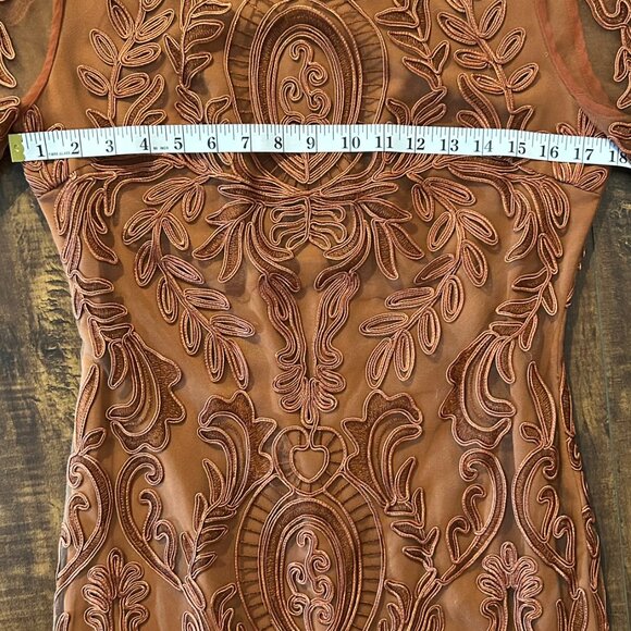 YZXH Dress with Embroidered Appliqué Trim - Picture 9 of 11